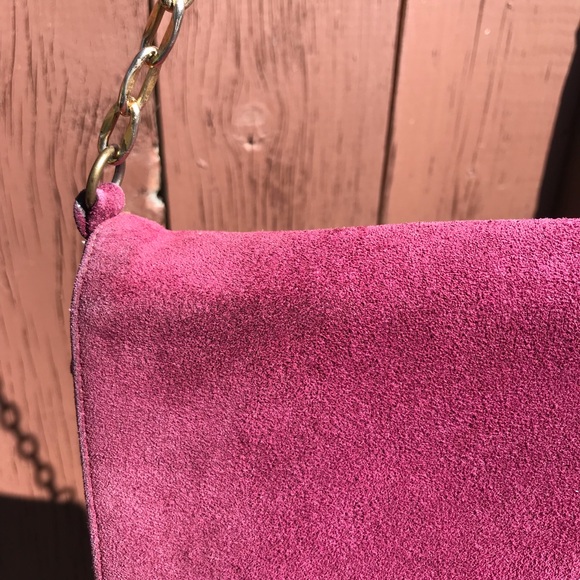 Vintage Suede Dark Plum Crossbody/Shoulder bag Made in Canada - Picture 13 of 16